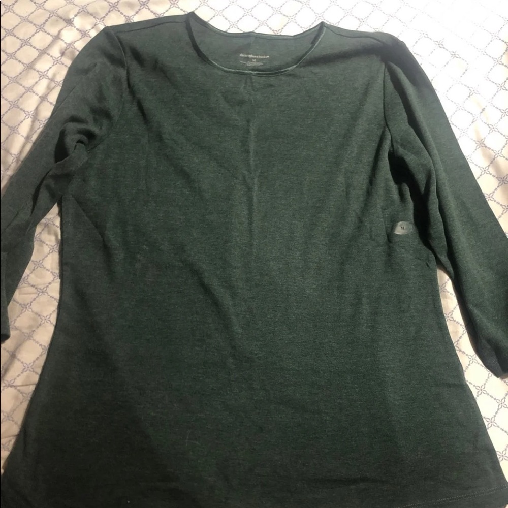 Dark green long sleeved shirt